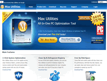 Tablet Screenshot of maxutilities.net